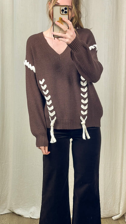 Pull Anna - Pull en maille tressée