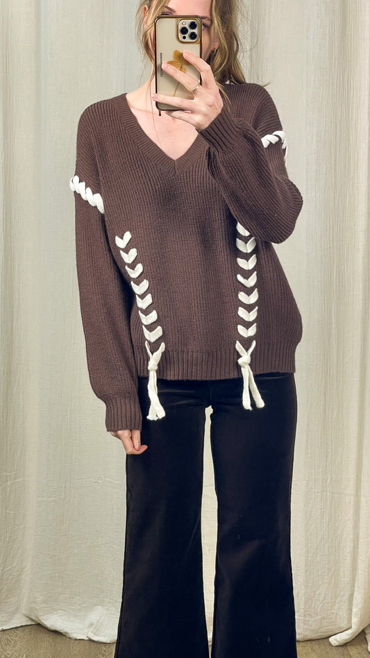 Pull Anna - Pull en maille tressée