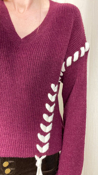 Pull Anna - Pull en maille tressée