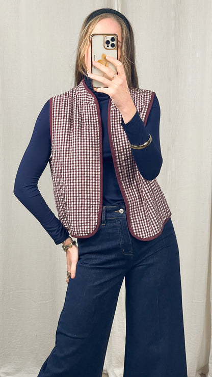 Veste Vichy - Veste boléro motif vichy