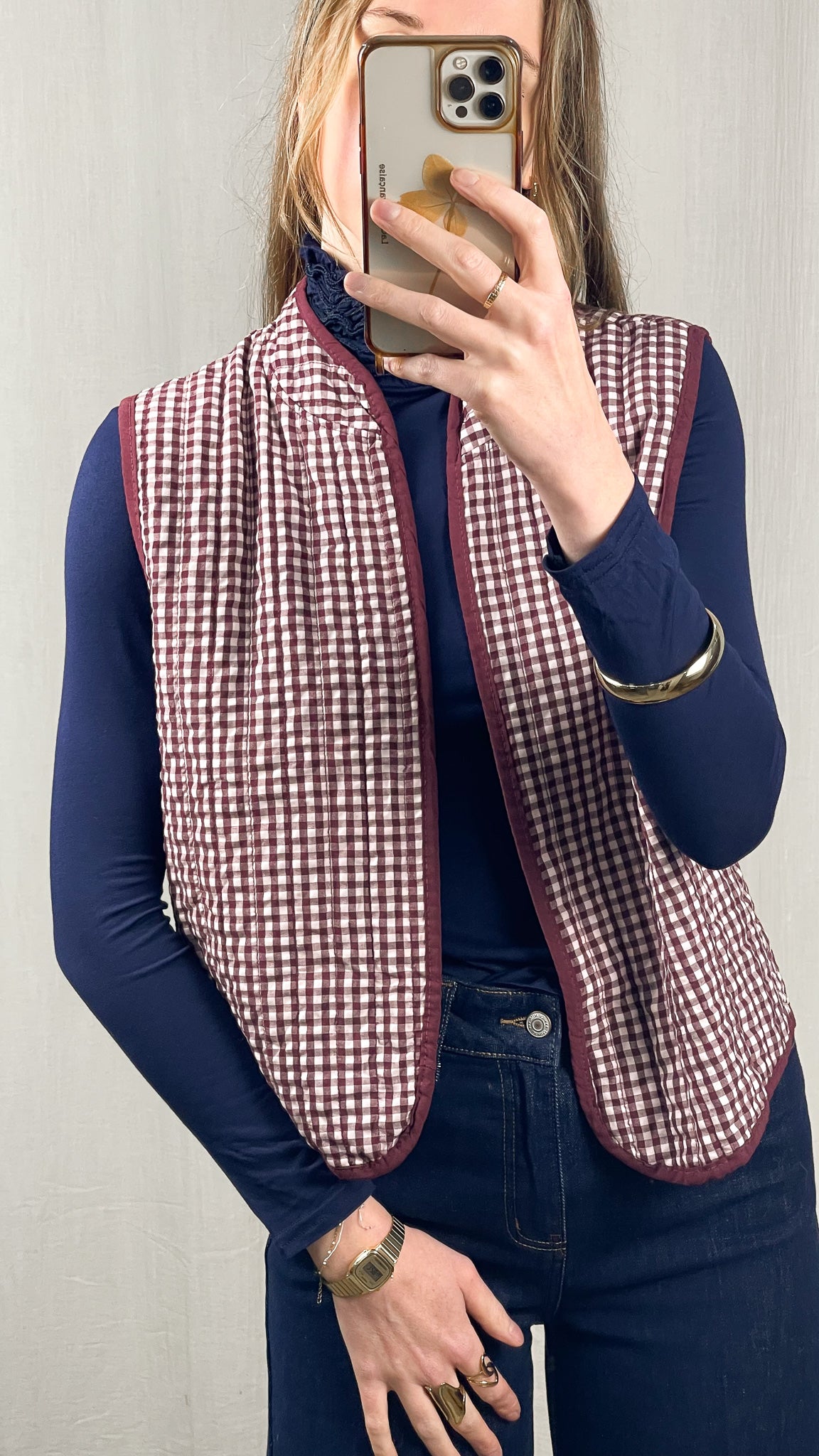 Veste Vichy - Veste boléro motif vichy