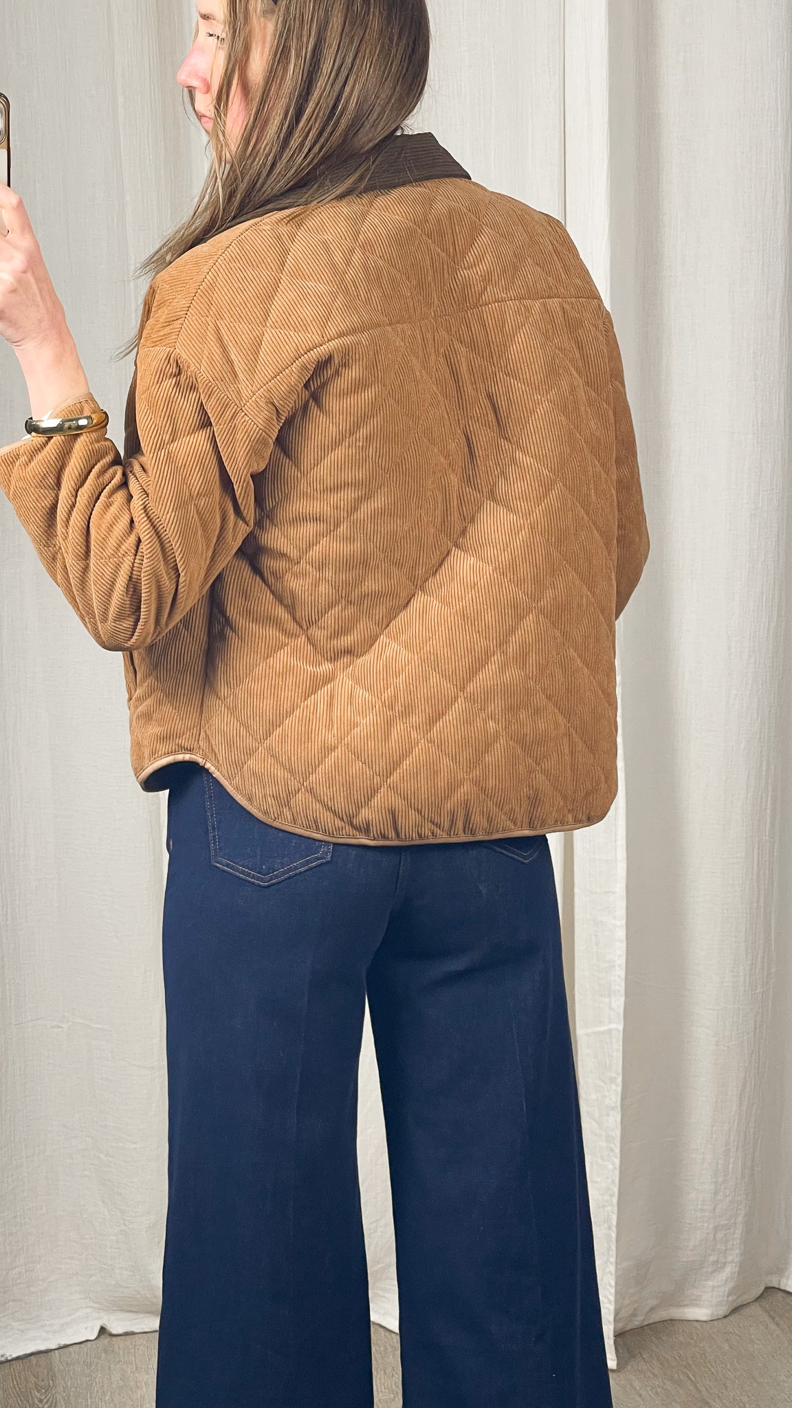 Veste Adèle - Veste matelassée en velours côtelé