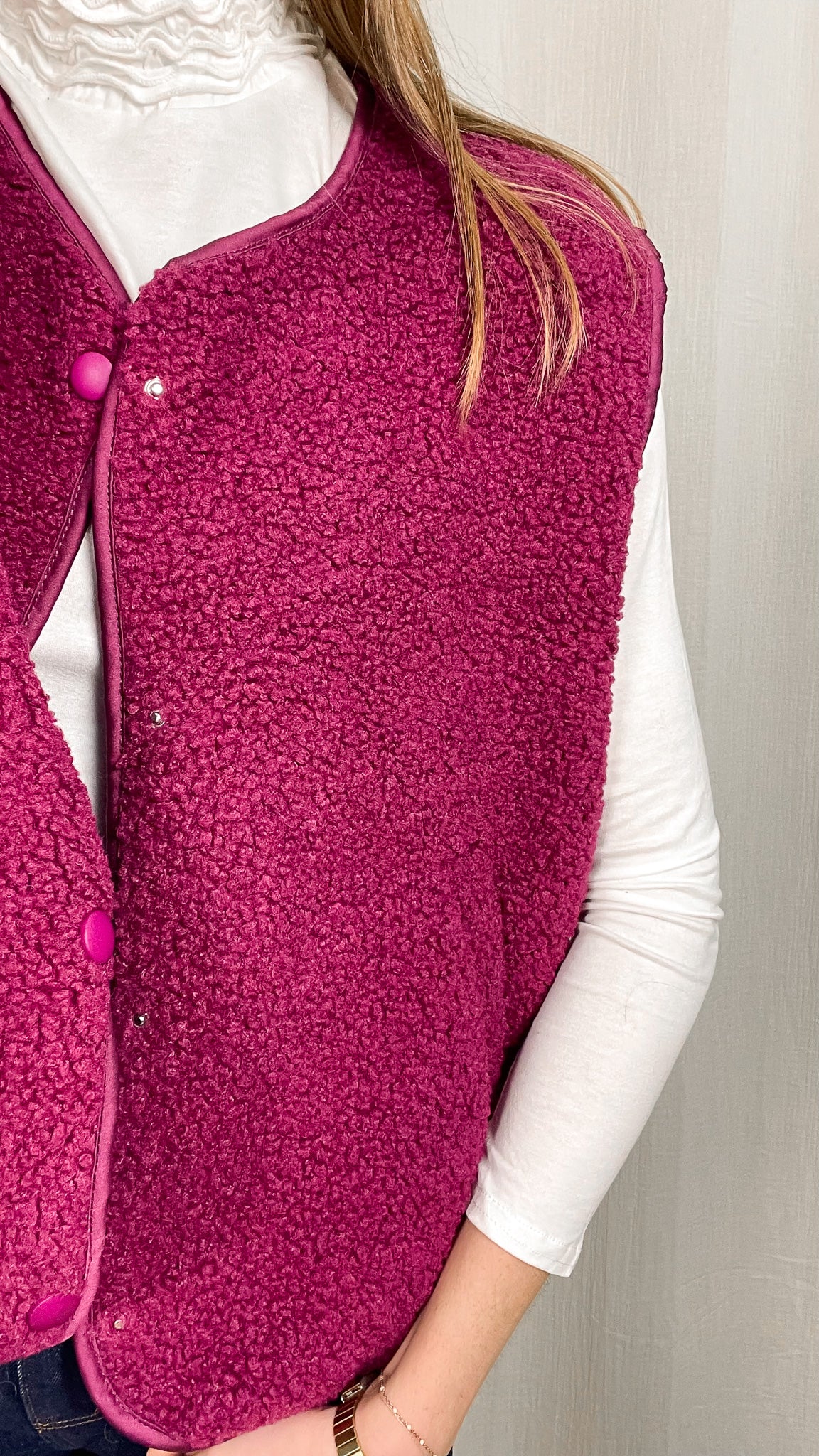 Veste sans manches moumoute - Veste Alisson