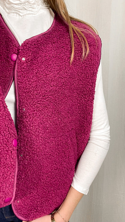 Veste sans manches moumoute - Veste Alisson