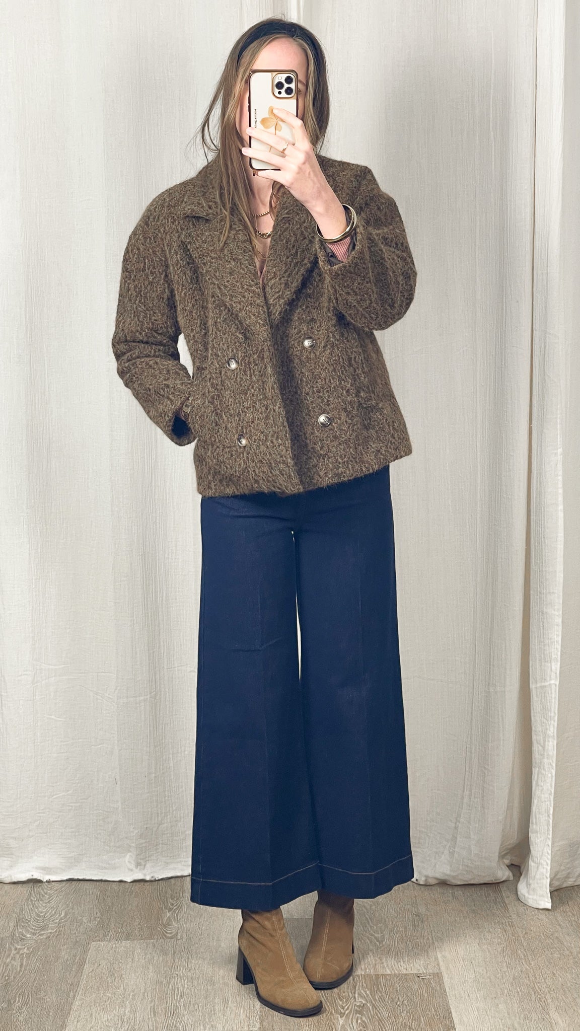 Manteau Léna - Manteau effet laine bouclée