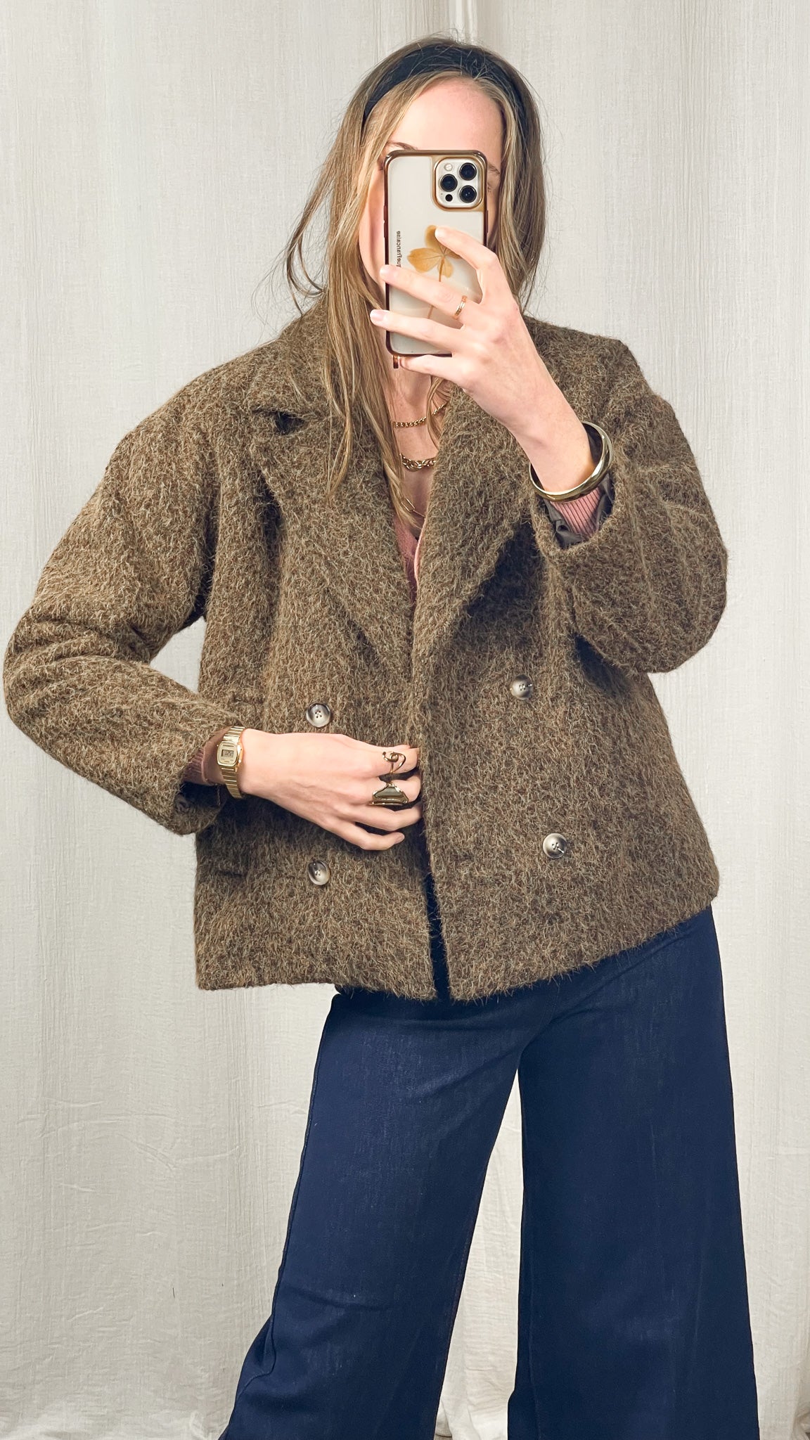 Manteau Léna - Manteau effet laine bouclée