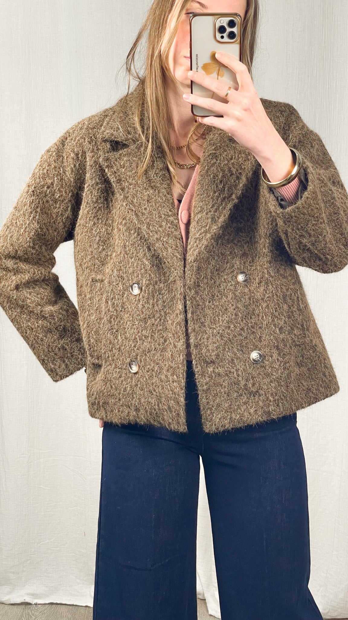 Manteau Léna - Manteau effet laine bouclée