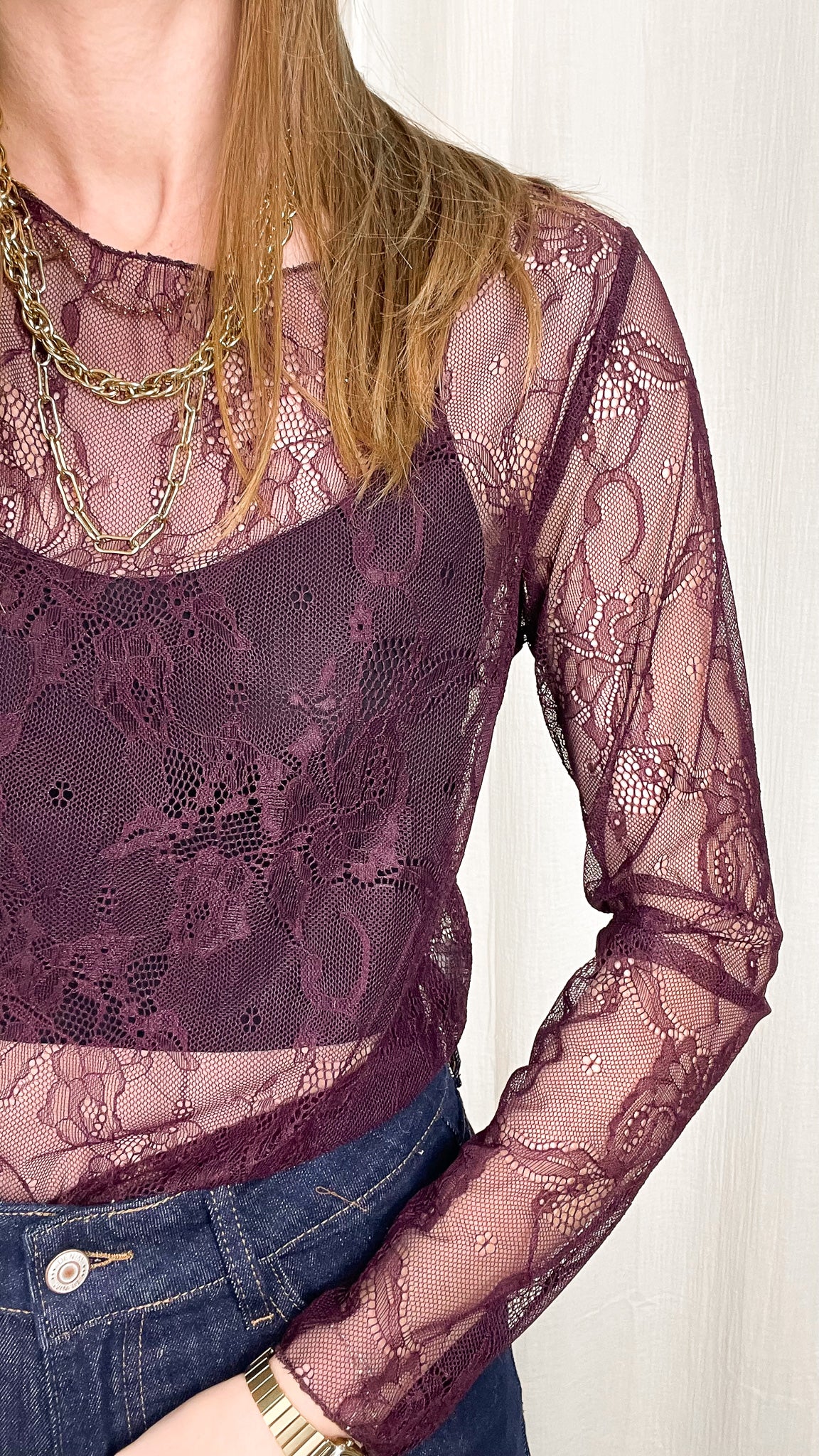 Top en dentelle - Top Maglia