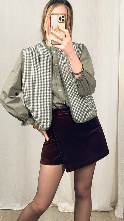 Veste Vichy - Veste boléro motif vichy