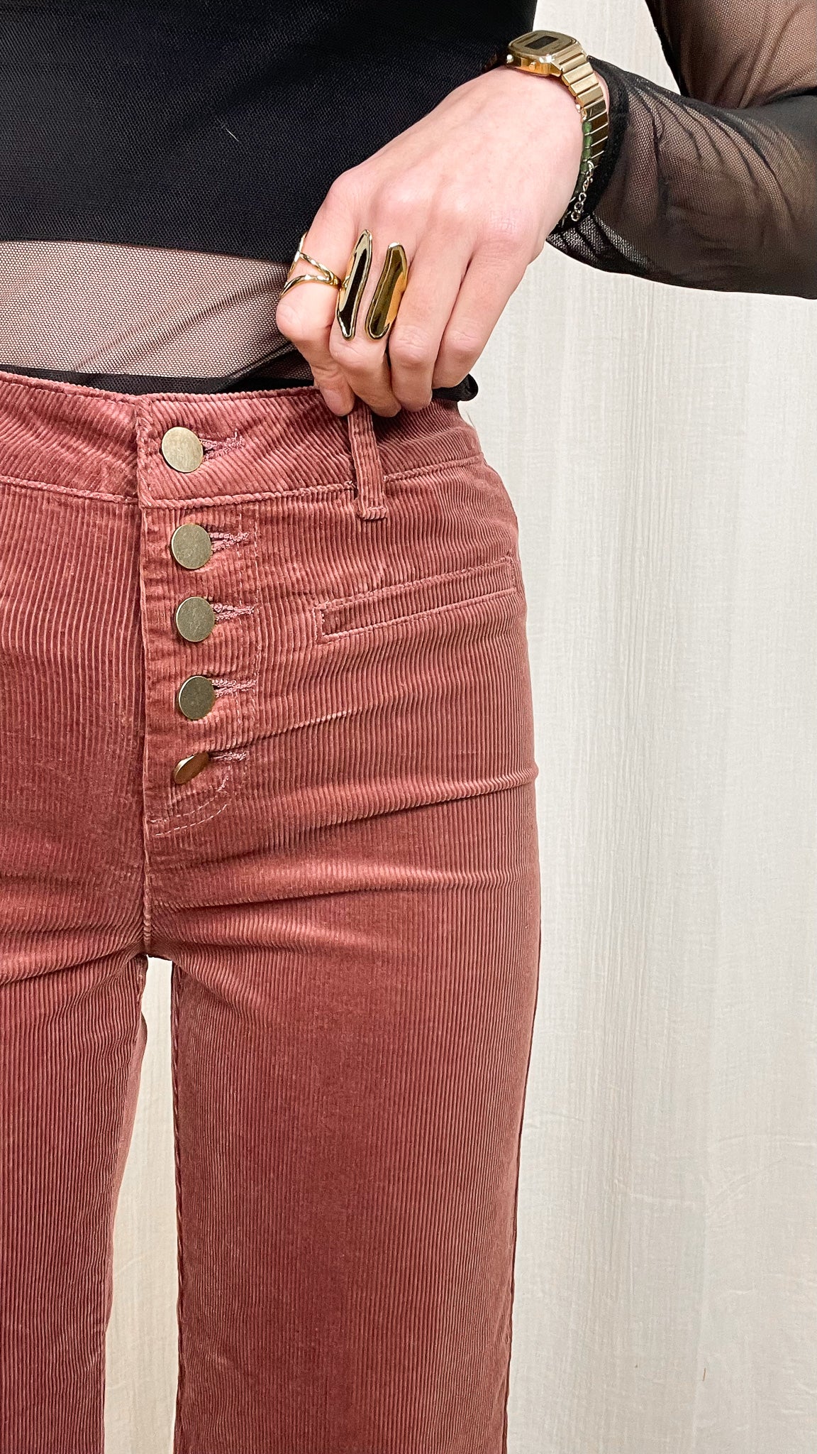 Pantalon Valentina - Pantalon en velours côtelé Oraije "Team Petite"