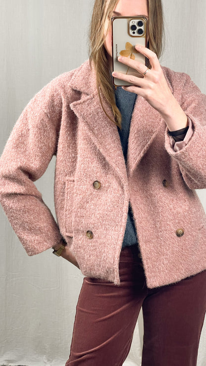 Manteau Léna - Manteau effet laine bouclée