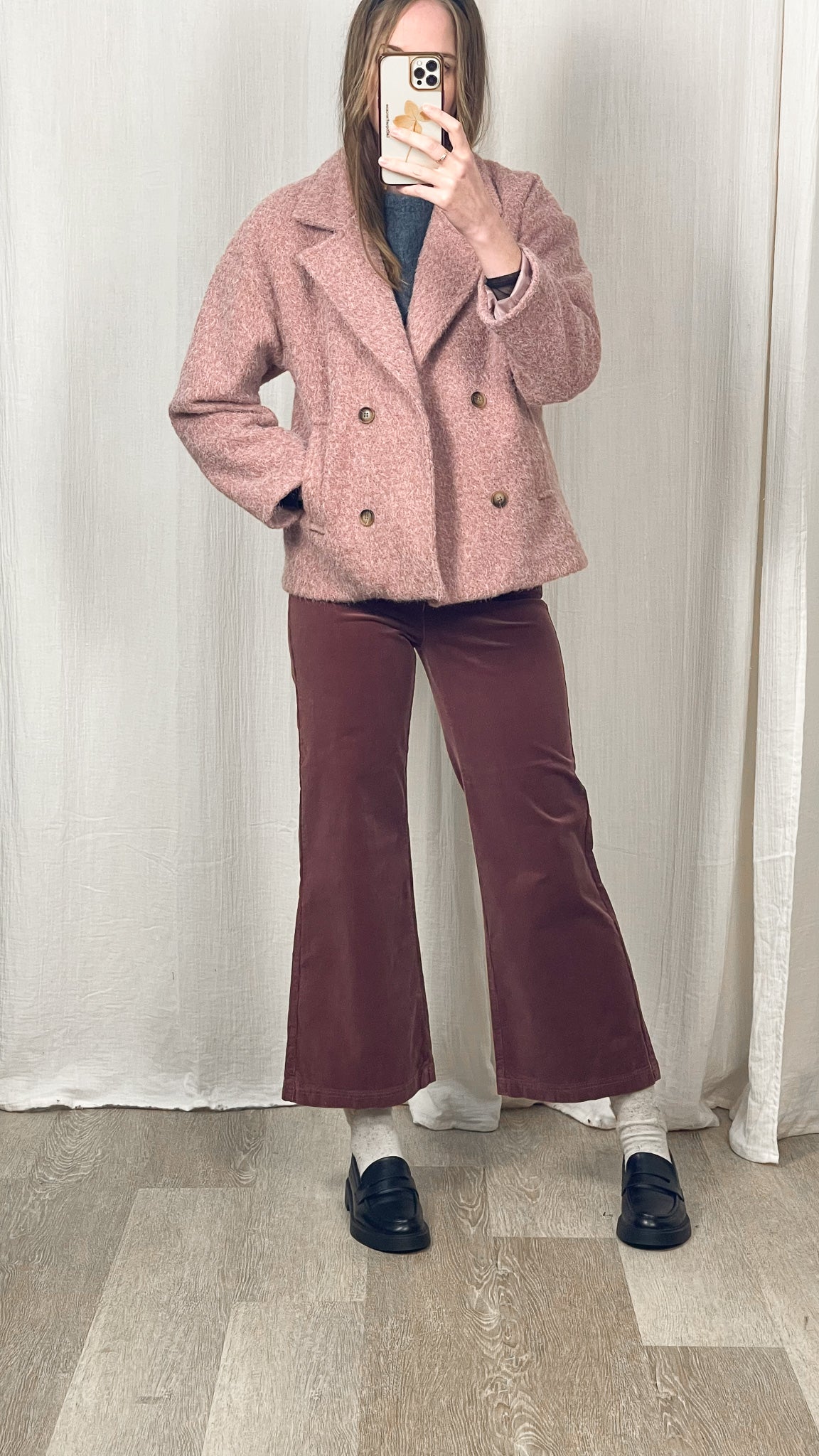 Manteau Léna - Manteau effet laine bouclée