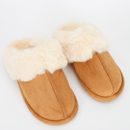 Chaussons mules fourrées