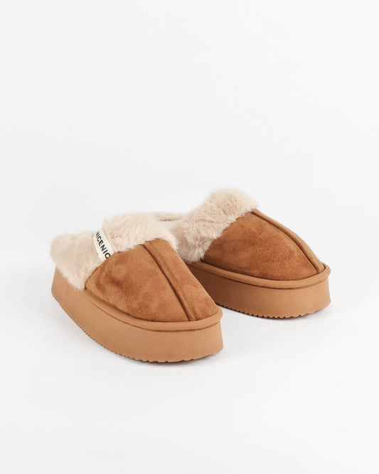 Chaussons mules plateforme