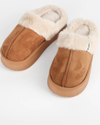 Chaussons mules plateforme