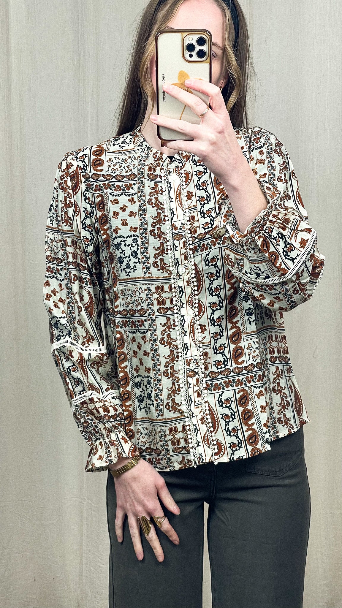 Blouse Aurore - Blouse fluide imprimée bohème