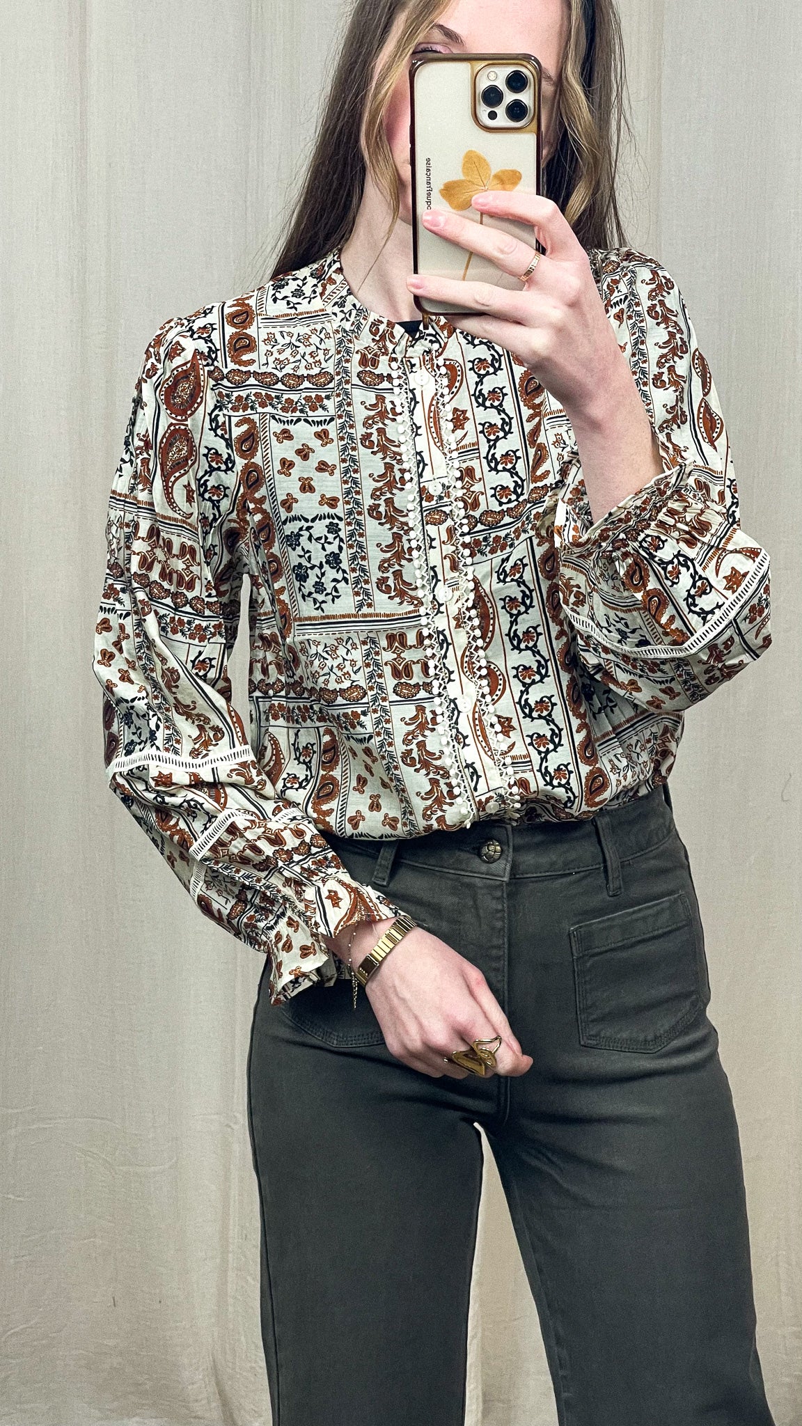 Blouse Aurore - Blouse fluide imprimée bohème