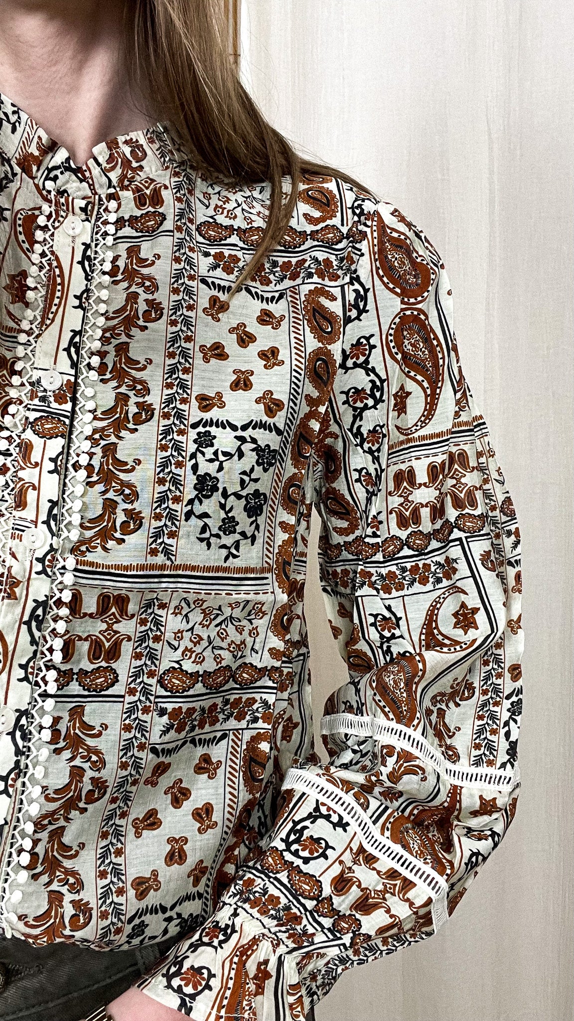 Blouse Aurore - Blouse fluide imprimée bohème