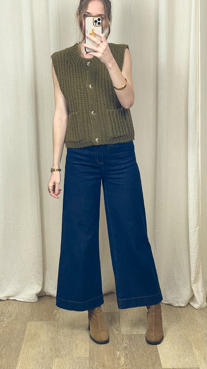 Gilet Céleste – Gilet sans manches en maille épaisse