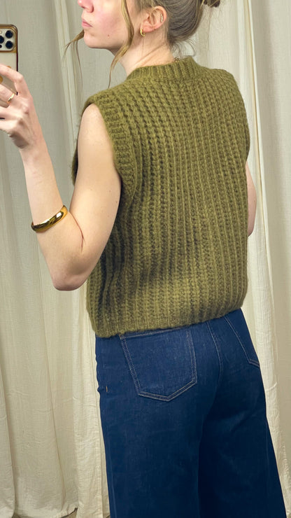 Gilet Céleste – Gilet sans manches en maille épaisse