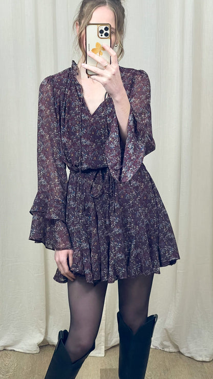 Robe Lou – Robe courte fluide imprimée