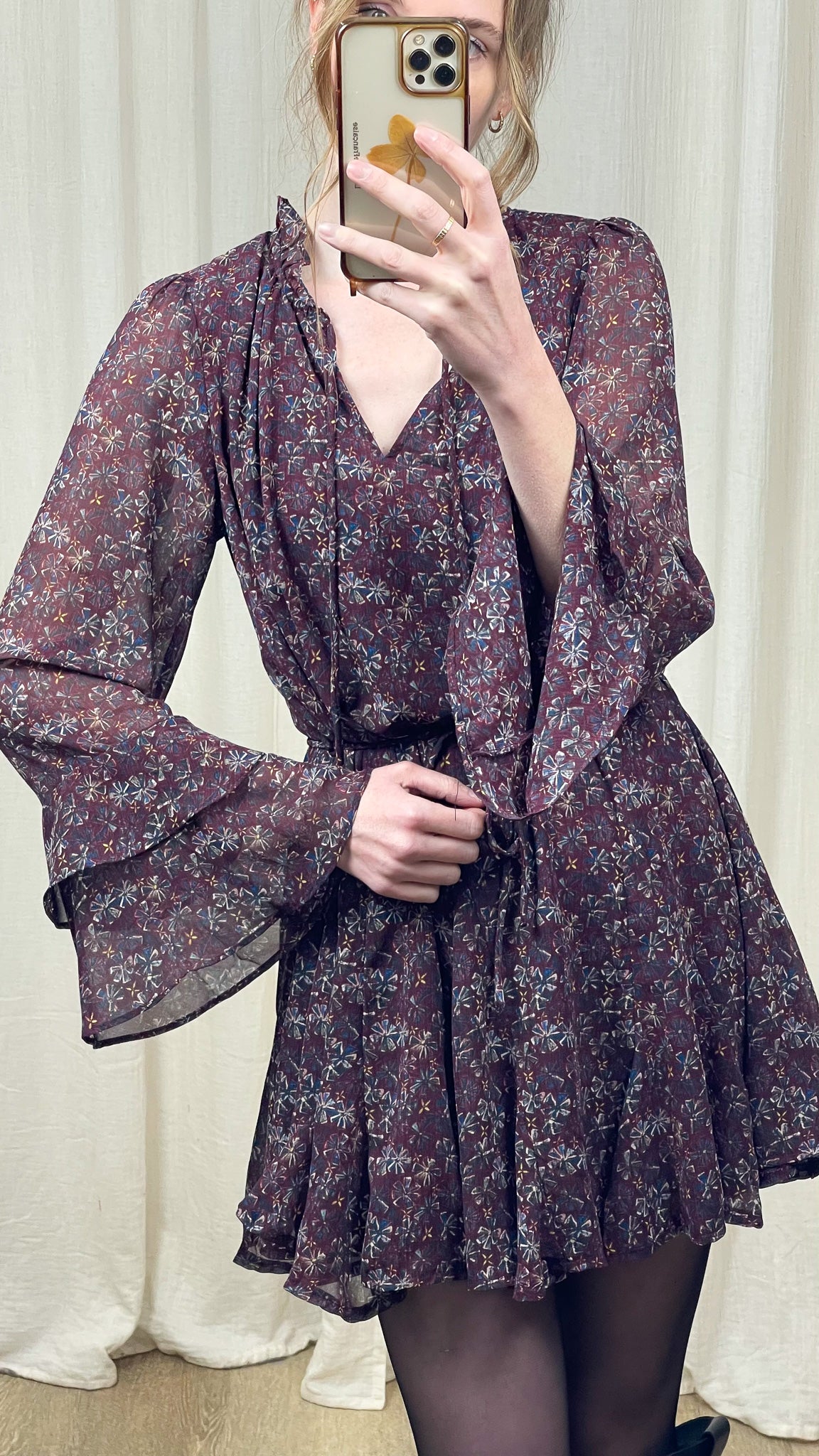 Robe Lou – Robe courte fluide imprimée