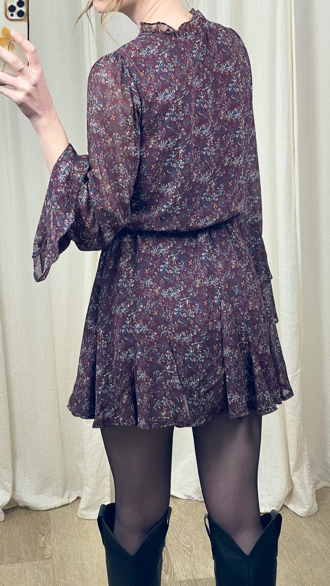 Robe Lou – Robe courte fluide imprimée