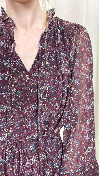 Robe Lou – Robe courte fluide imprimée