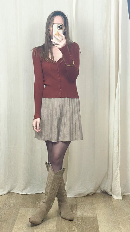 Jupe Isadora – Jupe plissée en maille