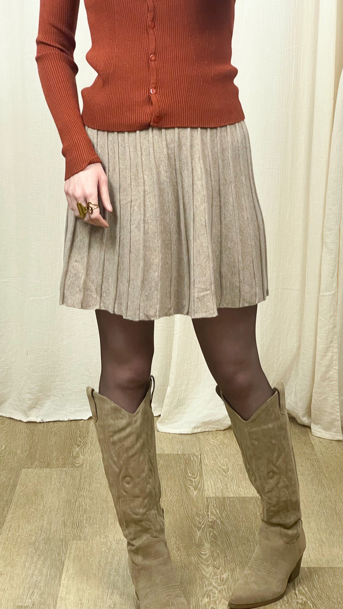 Jupe Isadora – Jupe plissée en maille