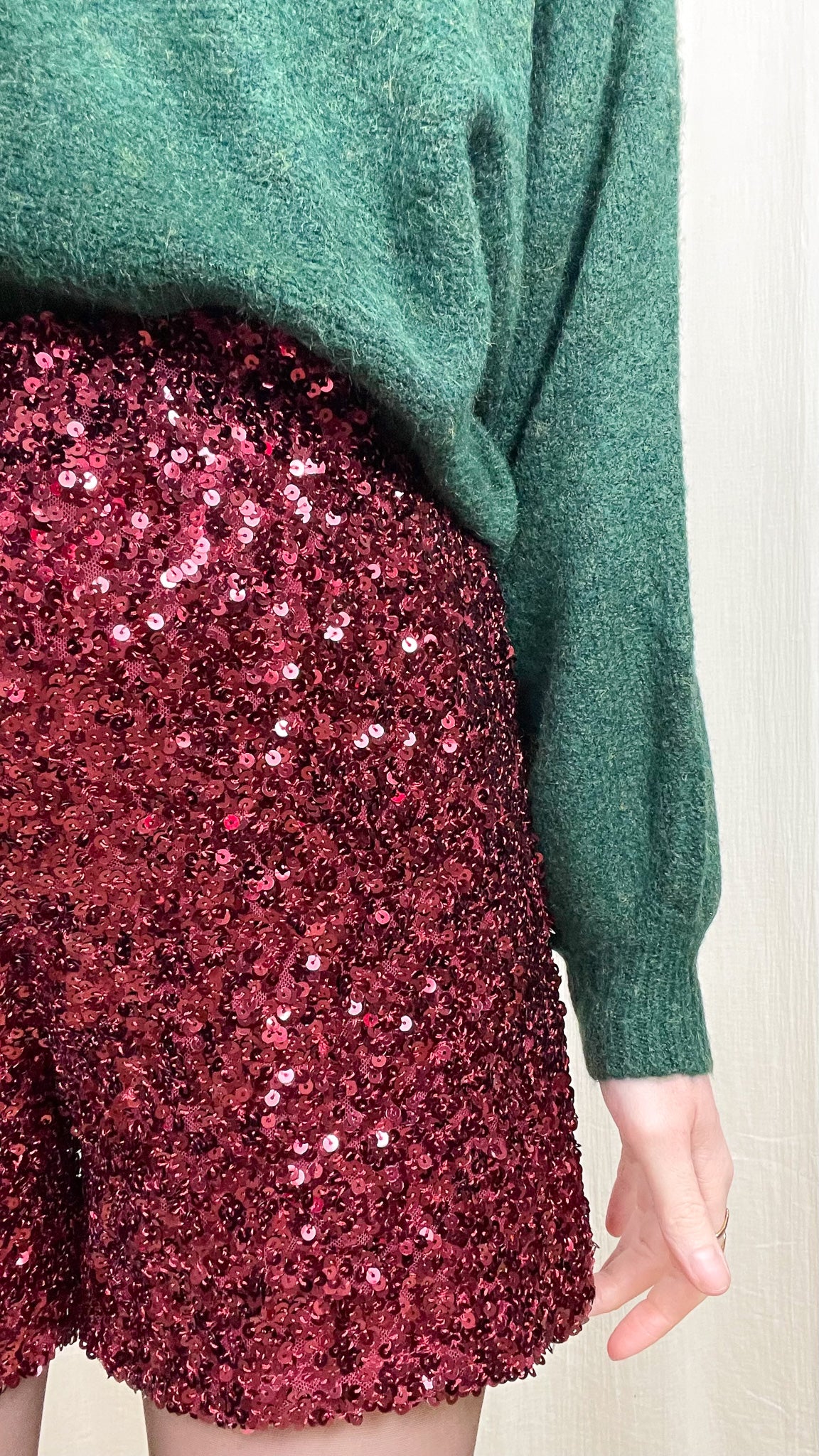 Short Iris – Short pailleté taille élastique