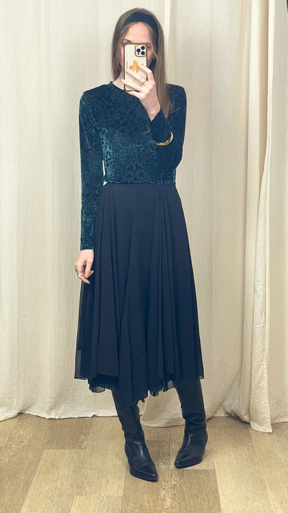 Jupe Prune - Jupe longue fluide