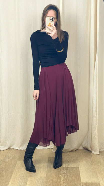 Jupe Prune - Jupe longue fluide