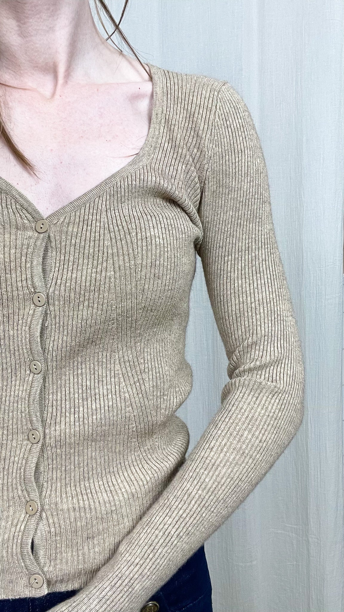 Pull Flavia – Cardigan côtelé ajusté