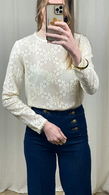Blouse Béryl – Blouse en dentelle fleurie