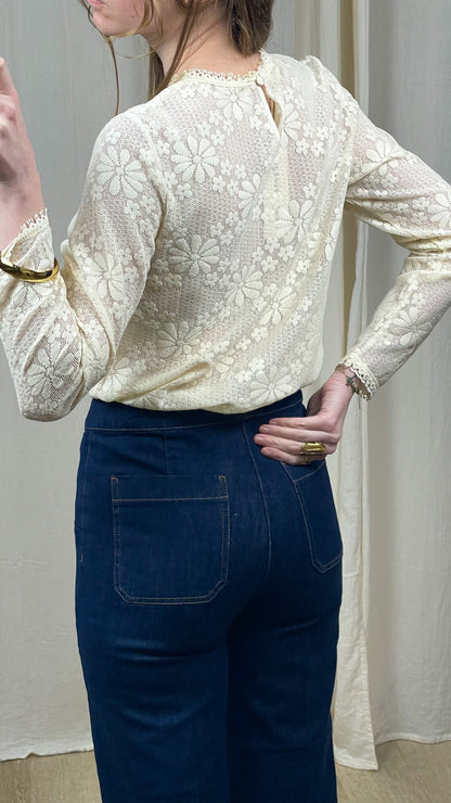 Blouse Béryl – Blouse en dentelle fleurie