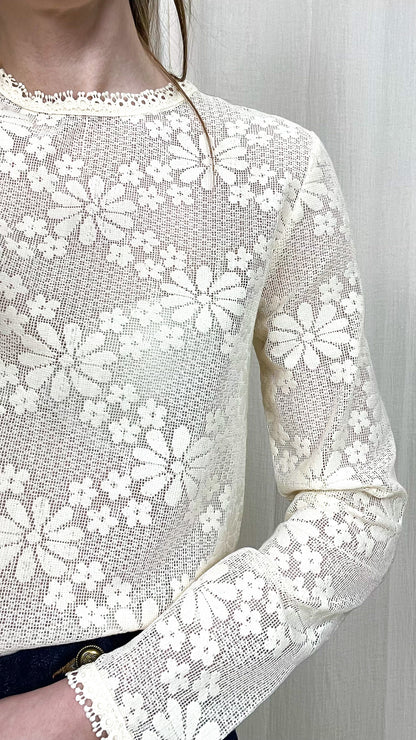 Blouse Béryl – Blouse en dentelle fleurie