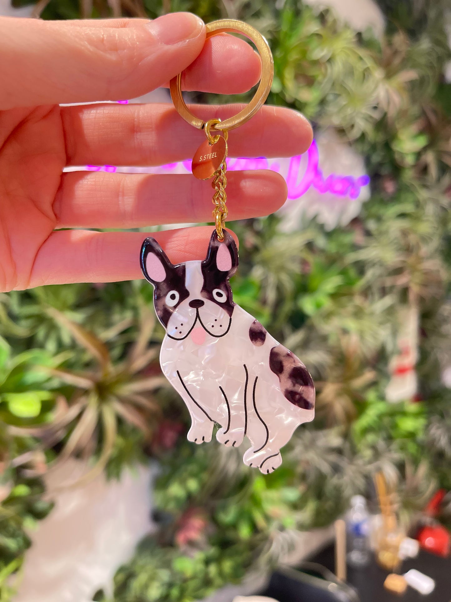 Porte-clés fantaisie en résine