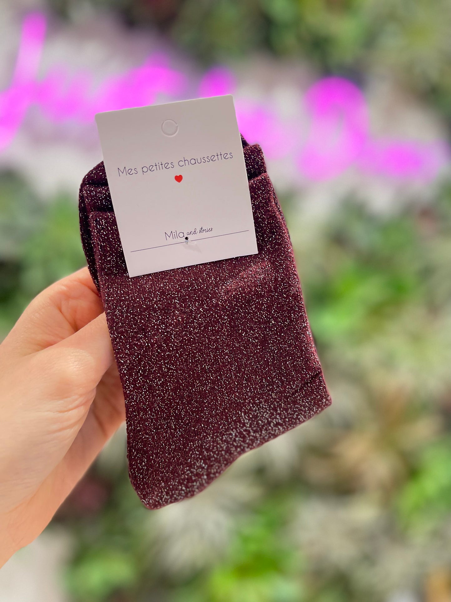 Chaussettes à paillettes