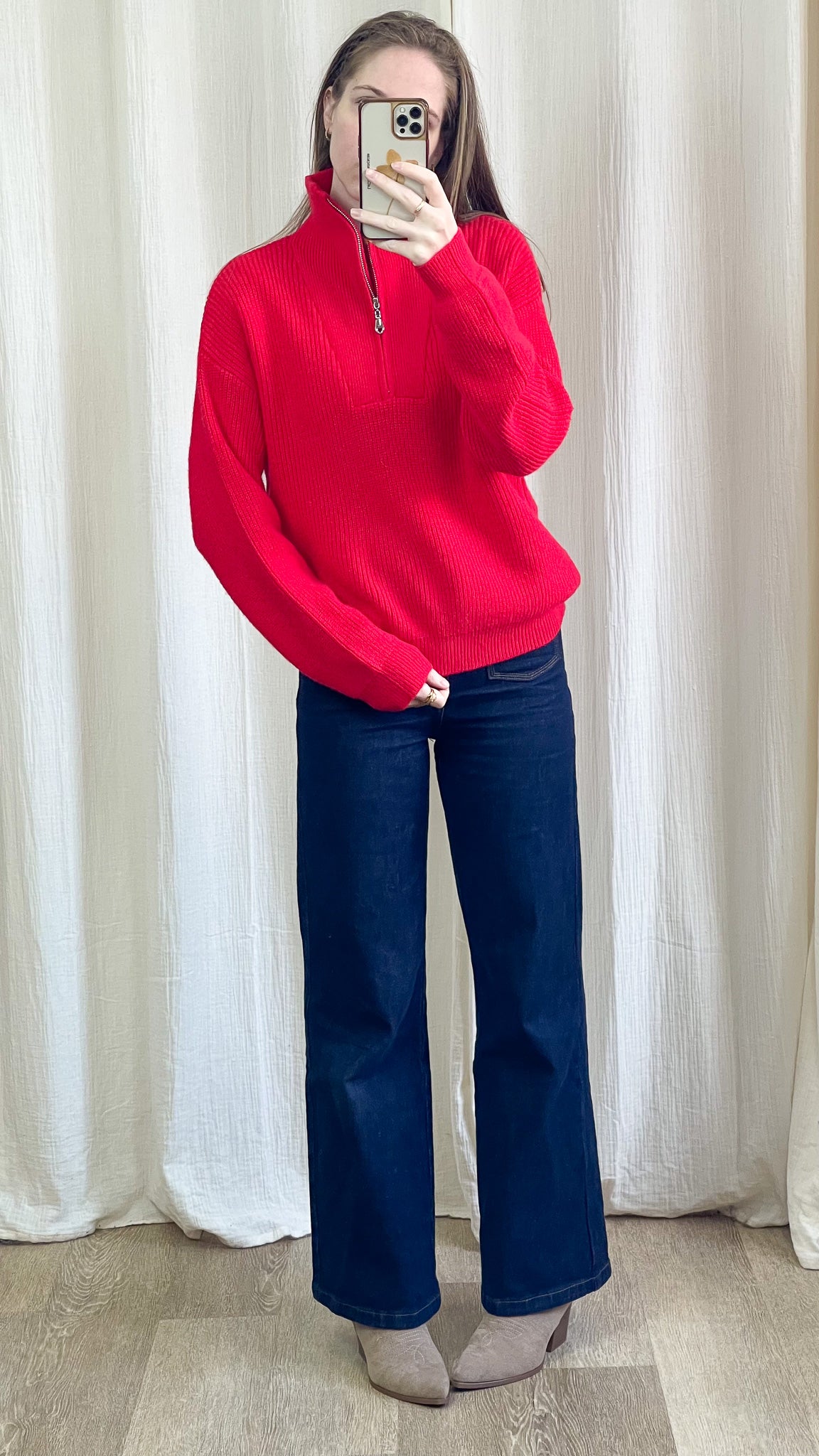 Pull Olympe – Pull zippé col camionneur en maille