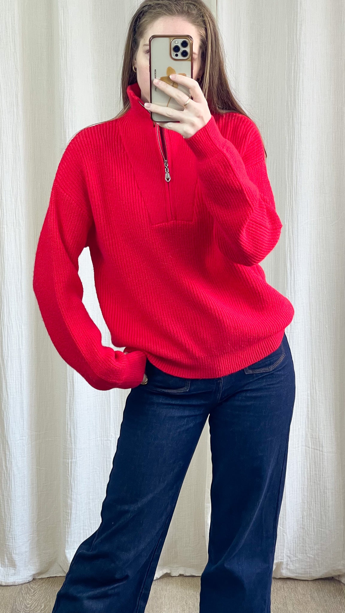 Pull Olympe – Pull zippé col camionneur en maille