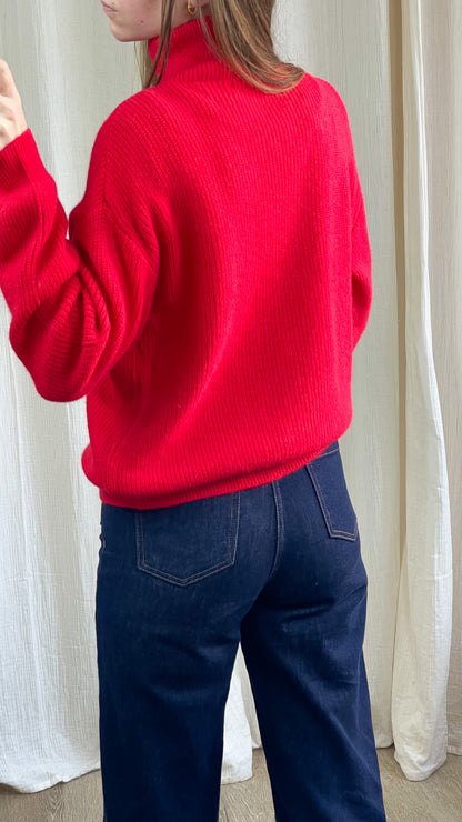 Pull Olympe – Pull zippé col camionneur en maille