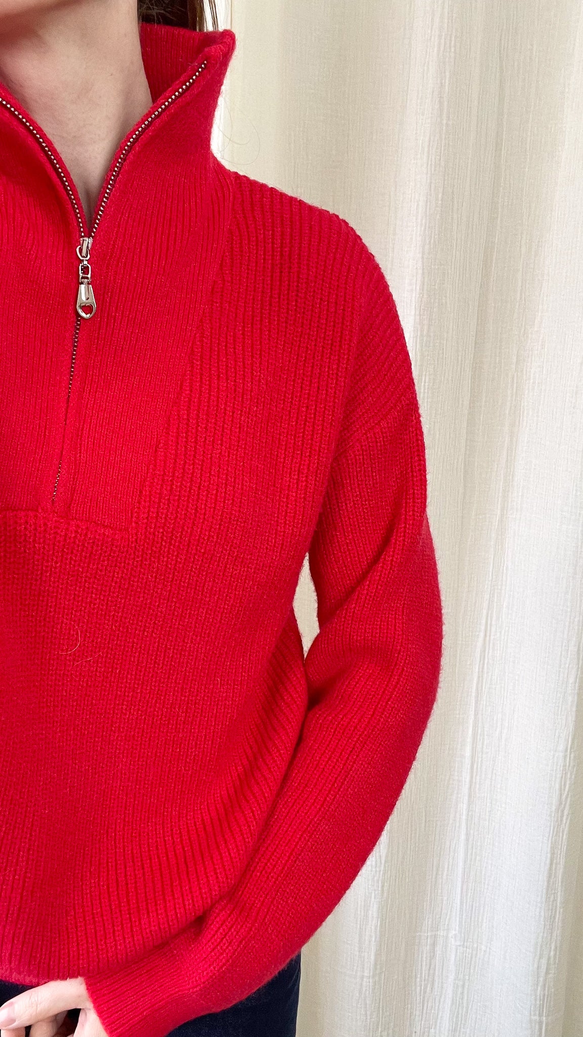 Pull Olympe – Pull zippé col camionneur en maille