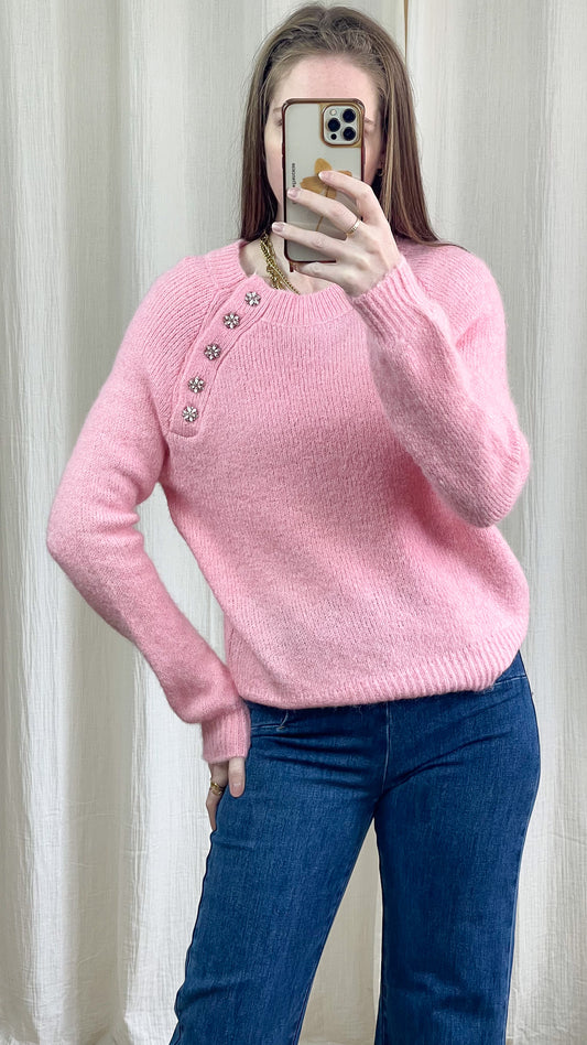 Pull Laurie - Pull avec boutons strass