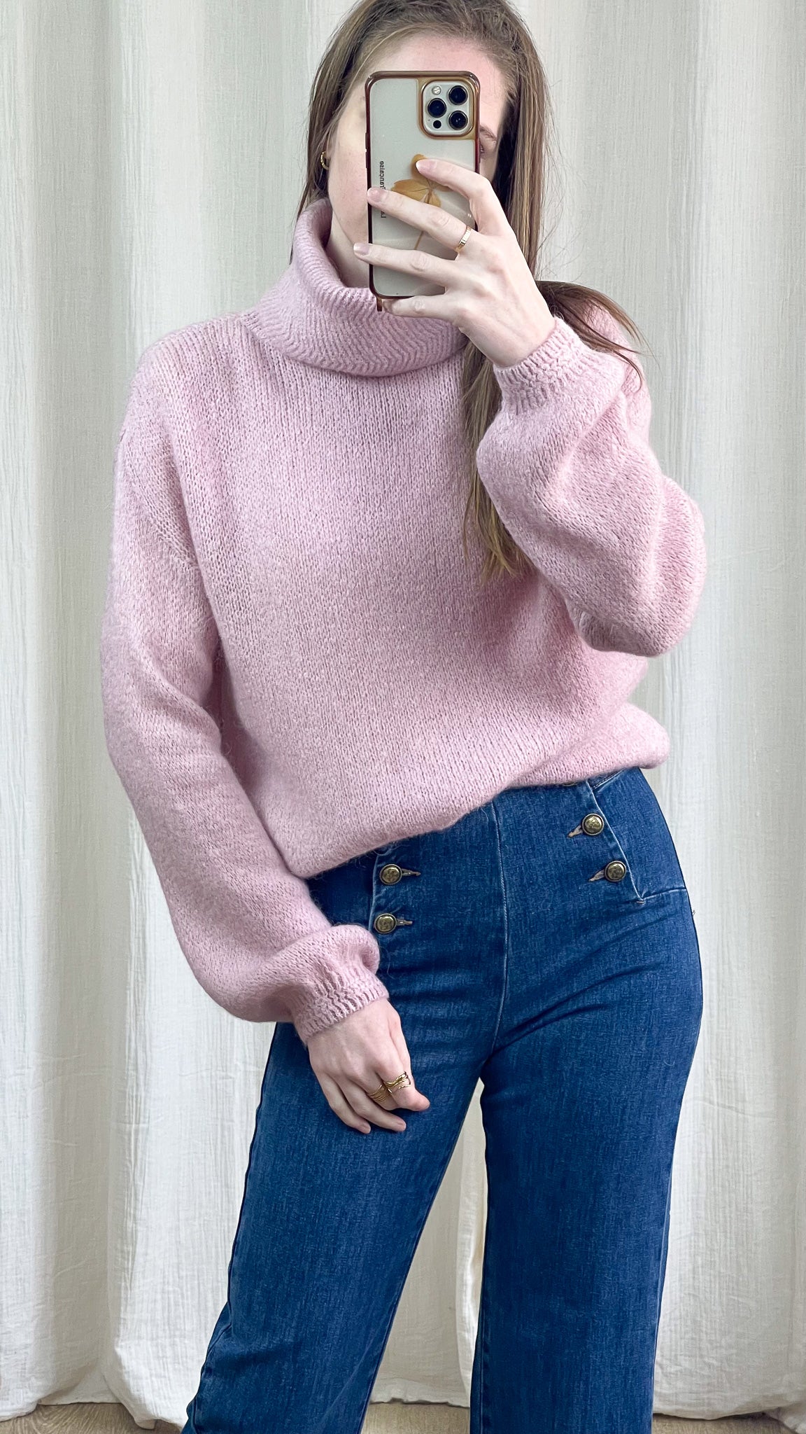 Pull Alicia - Pull col roulé en mohair