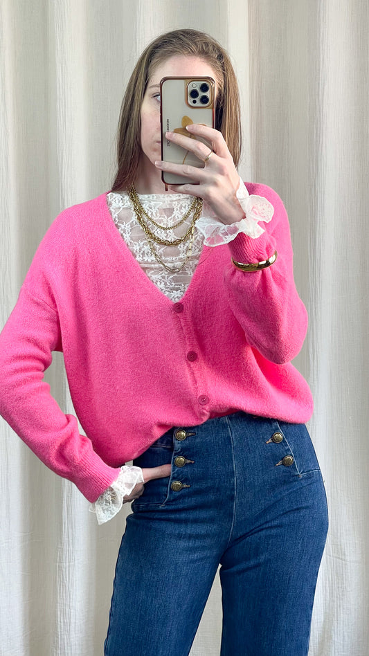 Gilet Lisa - Gilet avec boutons en baby alpaga