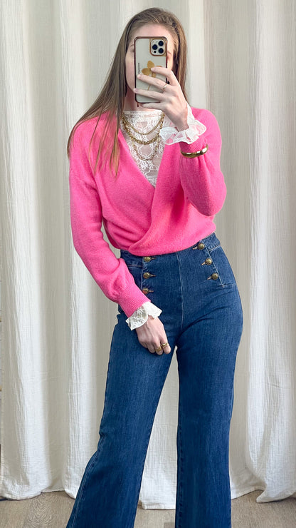 Gilet Lisa - Gilet avec boutons en baby alpaga