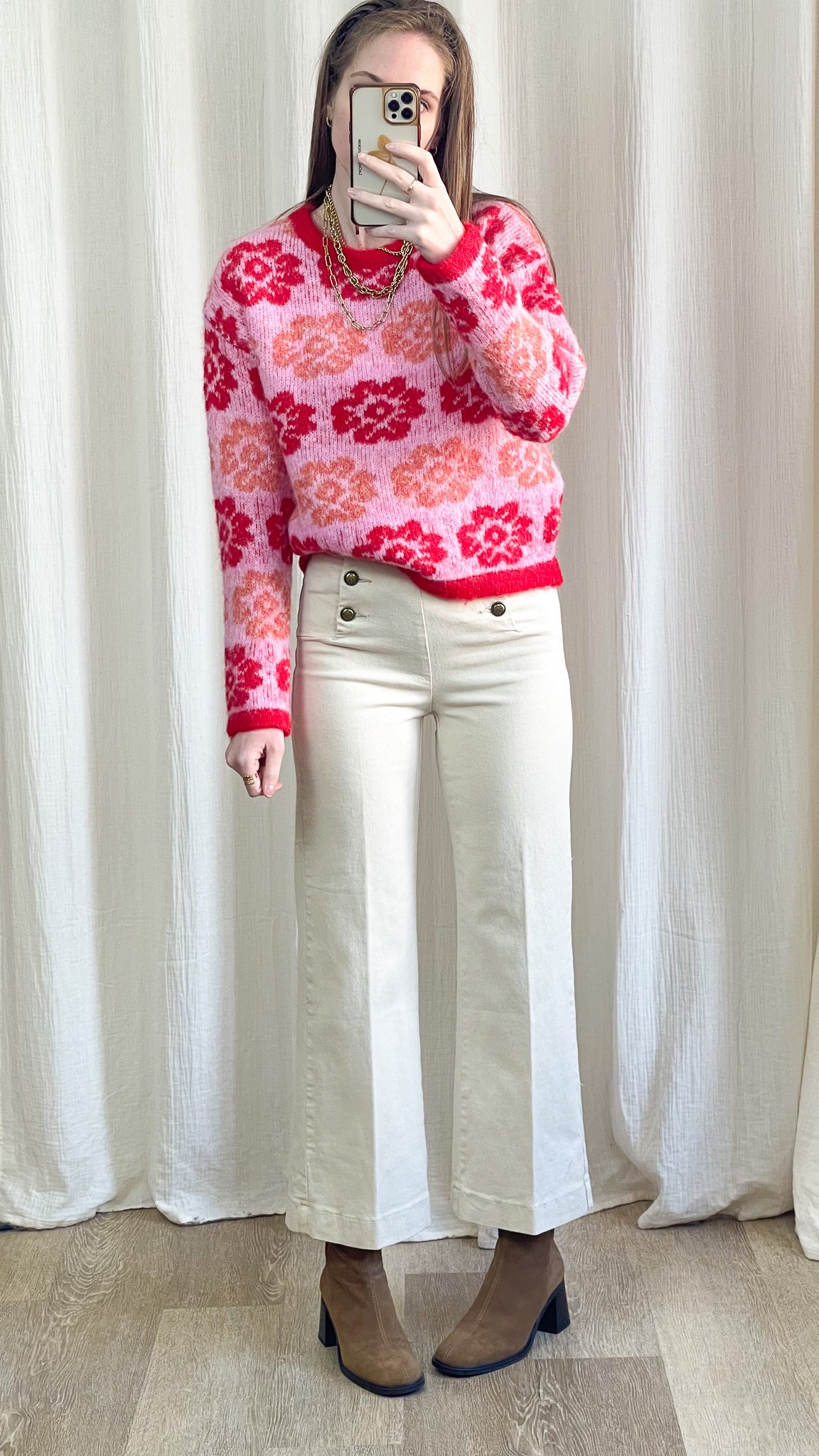 Pull Harmony - Pull imprimé fleurs