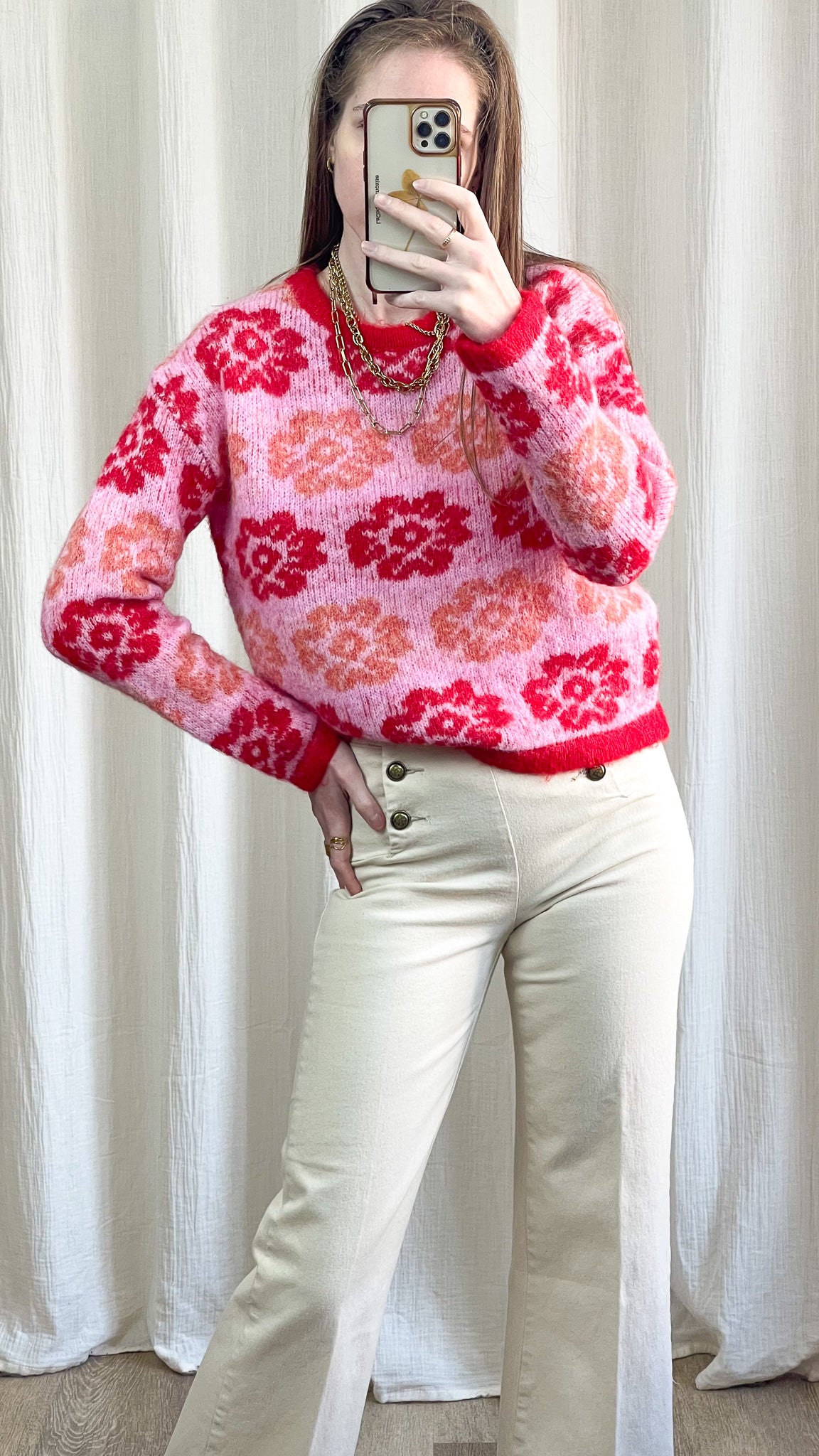 Pull Harmony - Pull imprimé fleurs