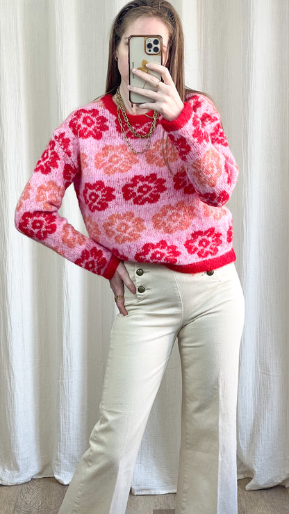 Pull Harmony - Pull imprimé fleurs